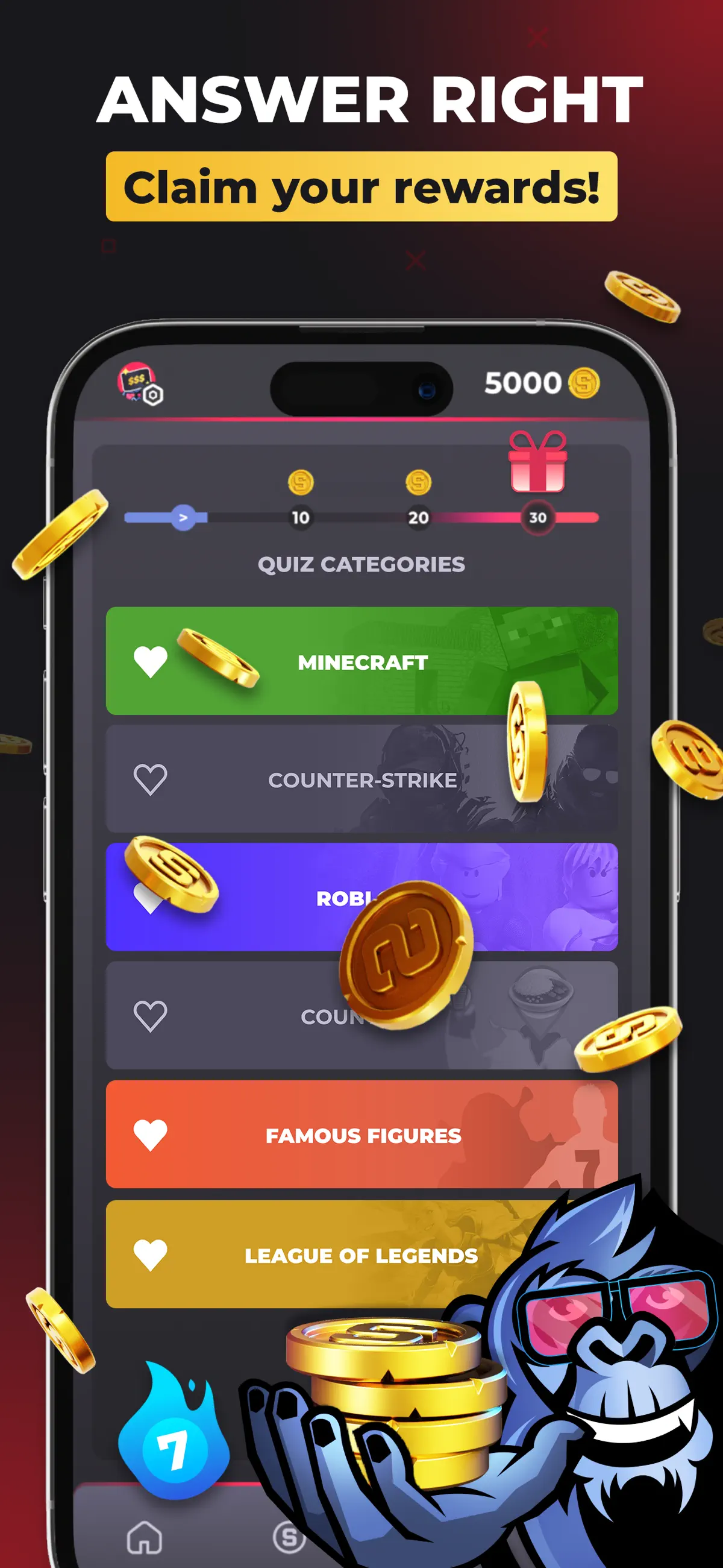 Skinape for Games - Play Quiz