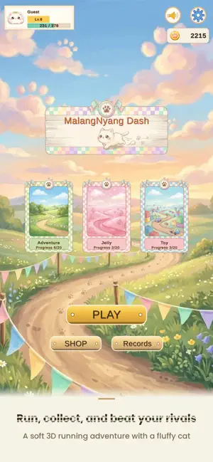 MalangNyang Dash: Cat Runner screenshot 1