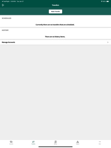 Great Southern Bank Mobile iPad screenshot