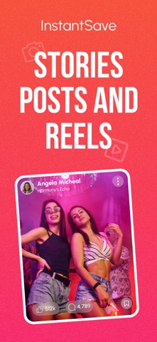 InstantSave: Story Reel Video iPhone screenshot