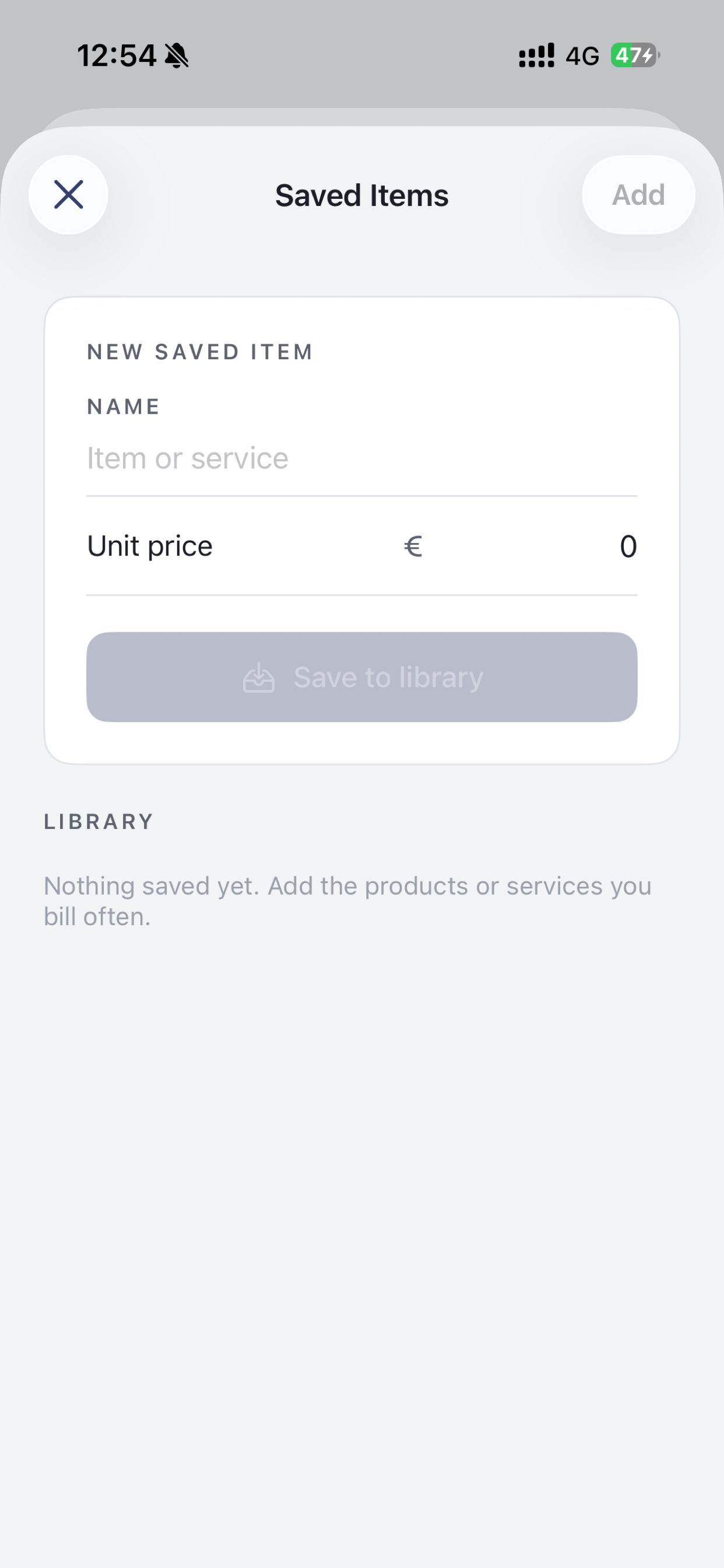 Tab Invoice screenshot 3