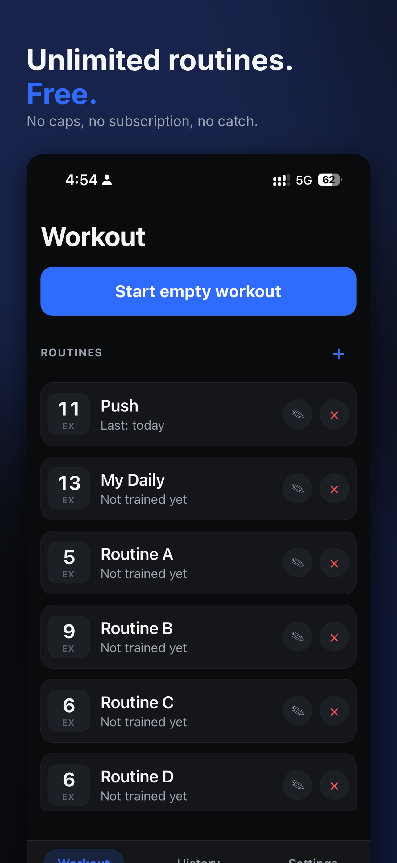 Screenshot 4 of Gym Tracker: Sets & Reps