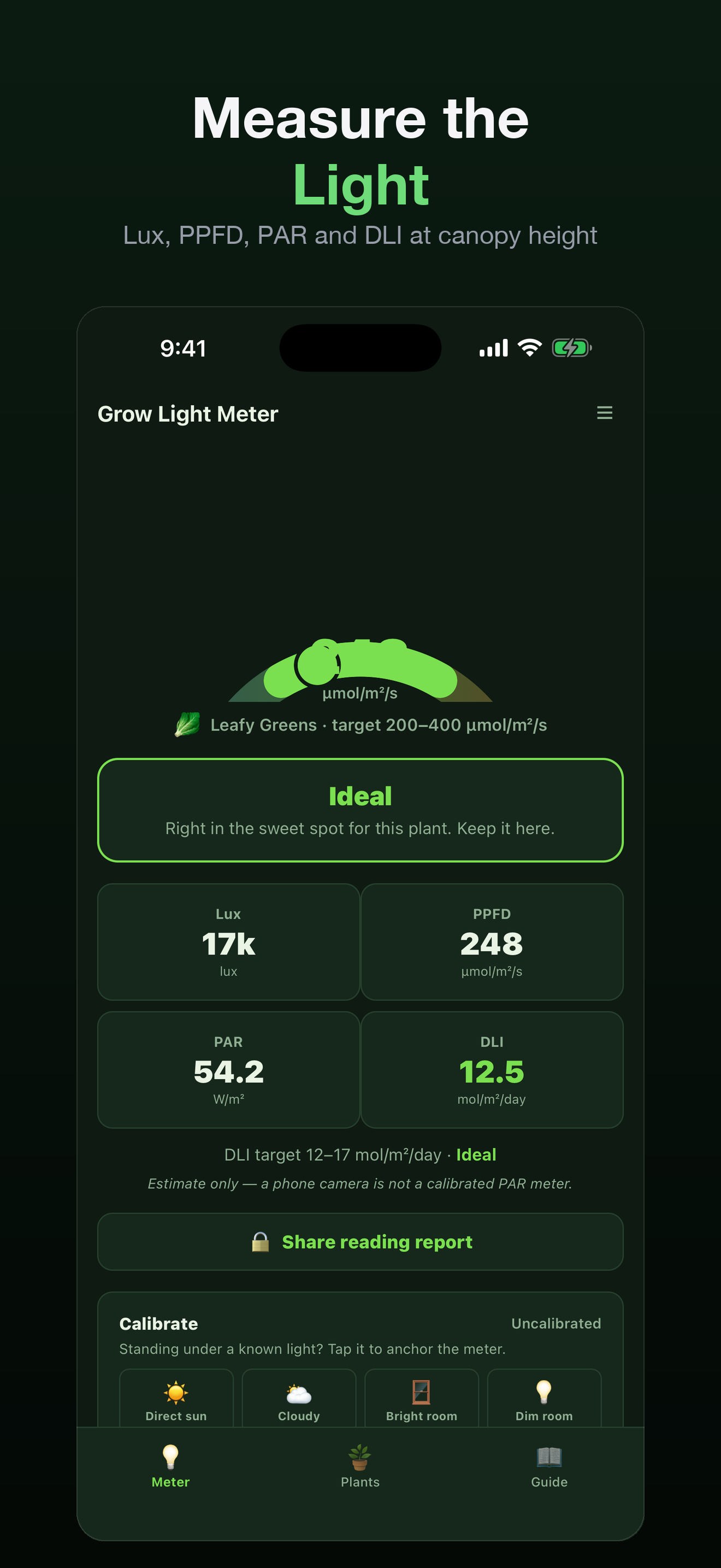 Grow Light Meter: PPFD screenshot 2