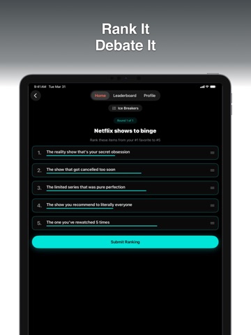 Black Card: Trivia, Rap Train iPad screenshot