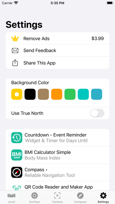 Bubble Level & Compass screenshot