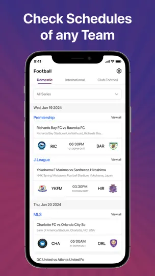 Captura de pantalla de Live Football TV : All Matches en iPhone 5