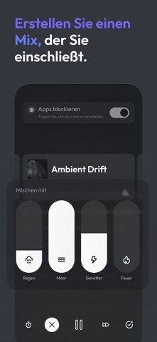 Soundscape: Schlaf & Fokus iPhone screenshot 4