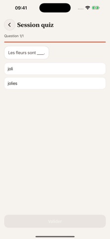 Dictée en français orthographe iPhone screenshot