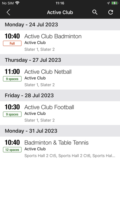 UB Sport&Fitness Screenshot