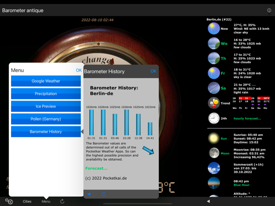 Barometer antique iPad app afbeelding 7