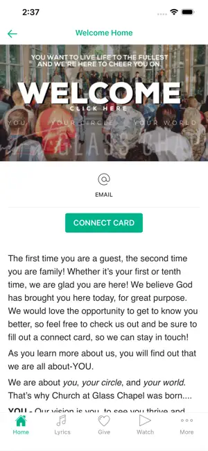 Church At Glass Chapel screenshot 2