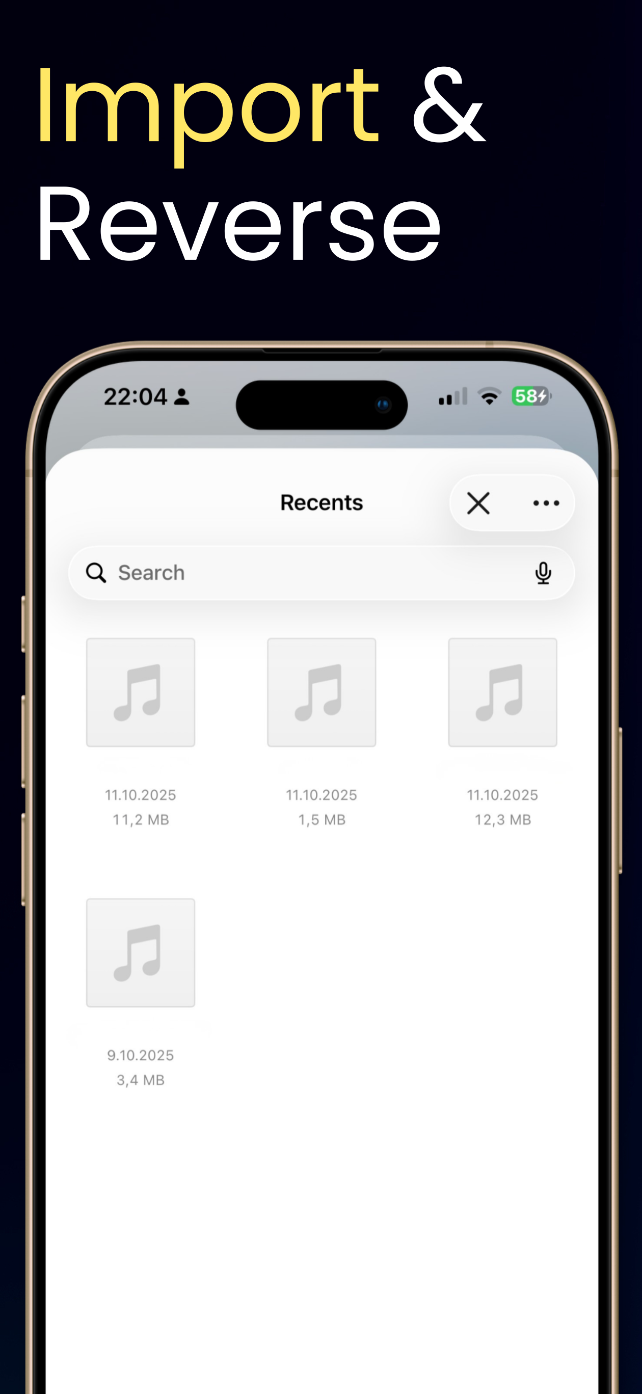 Reverse Audio: Play Backward screenshot 5