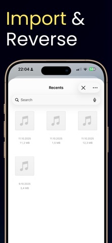 Reverse Audio: Play Backward screenshot