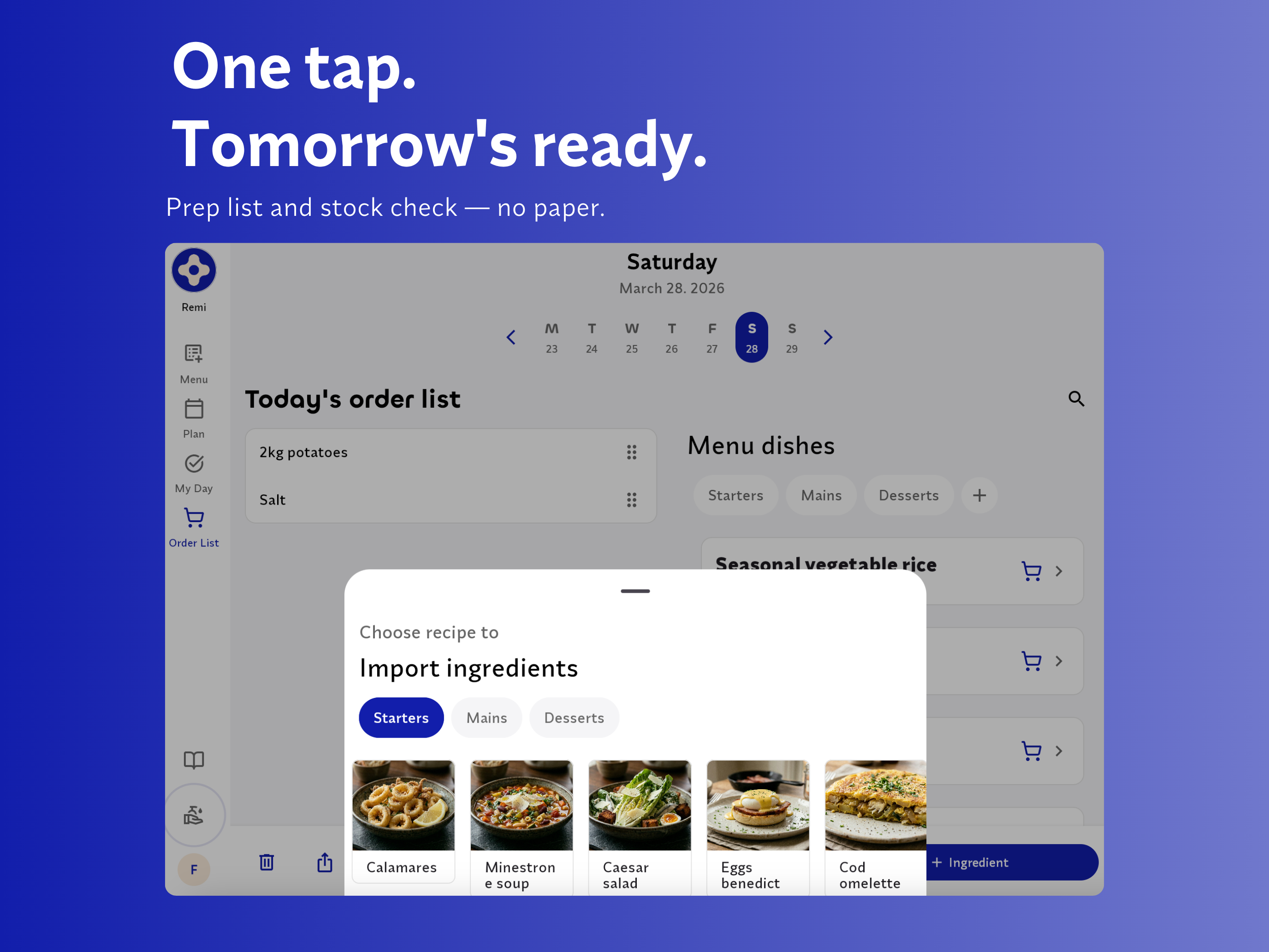Remi — Kitchen Operations App