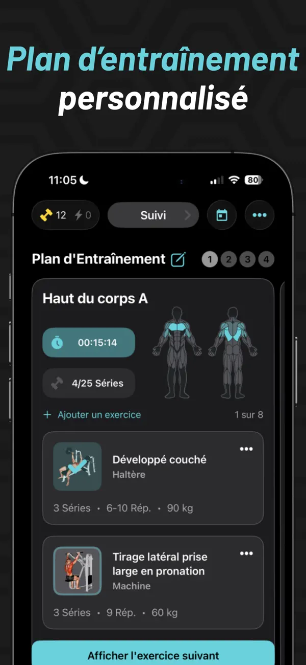 Screenshot #2 pour MyFitCoach Plan d’Entraînement