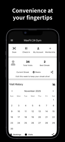 MaxFit 24 Gym iPhone screenshot