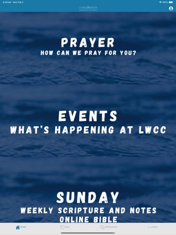 Living Water Cheyenne iPad screenshot