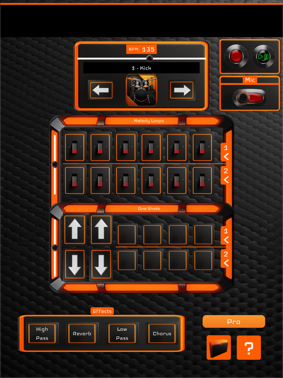 PsiLoops iPad screenshot 2 - Music app