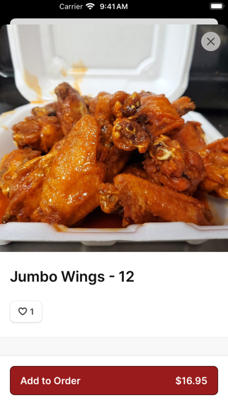 TJ's Pizza & Wings iPhone screenshot 4 - Food & Drink app