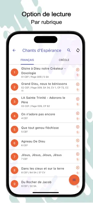Chants d'Éspérance - Mélodie screenshot 3