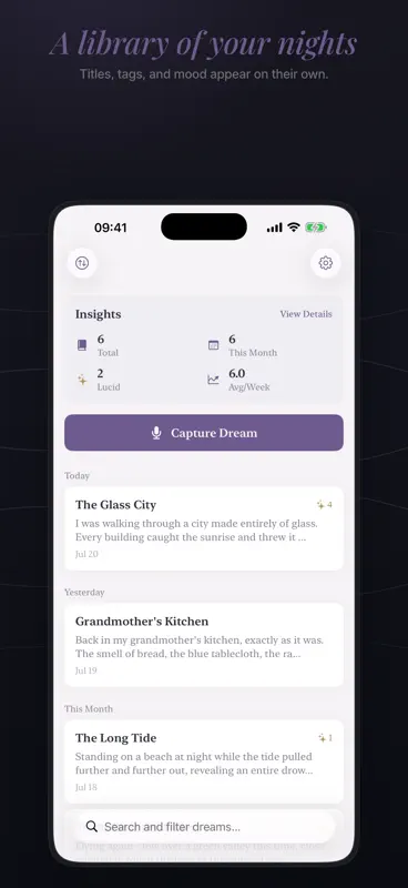 Simple Dream Journal screenshot 2 of 3