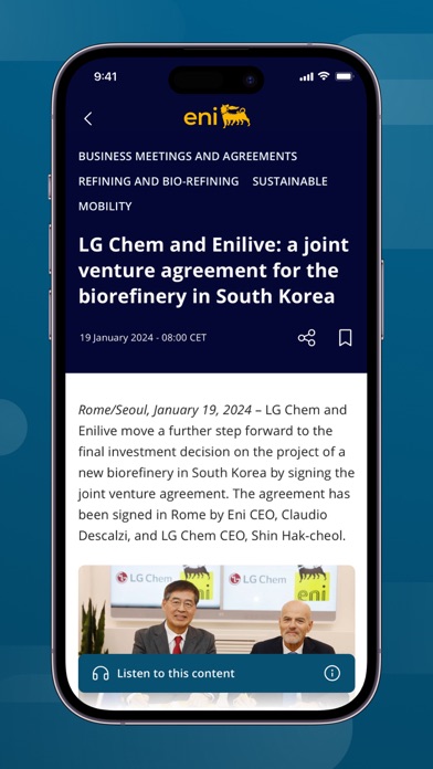 Screenshot #3 pour Eni Corporate