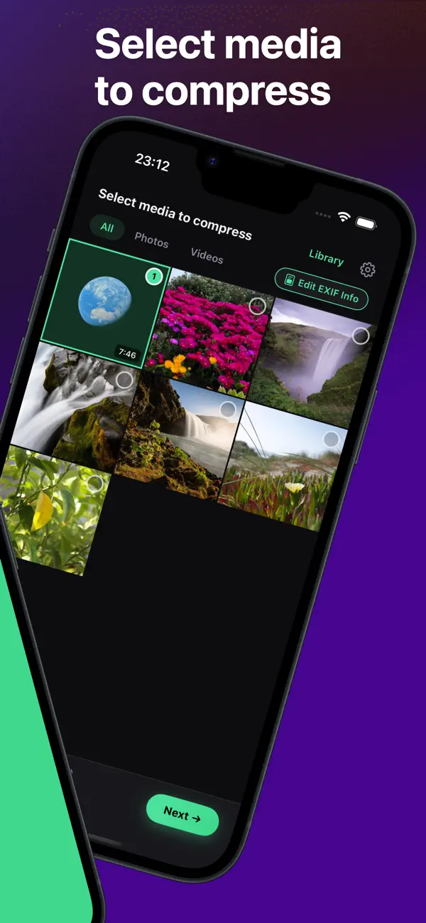 Screenshot #2 pour Batch Compress - Photo & Video