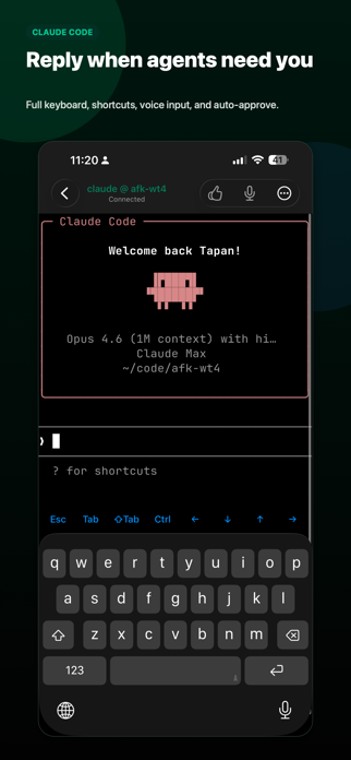 AFK - AI Code Terminal Screenshot 4 of 7