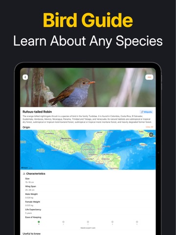 Bird Identifier - FeatherScan iPad screenshot