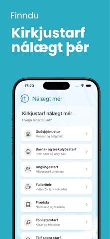 Kirkjuappið screenshot