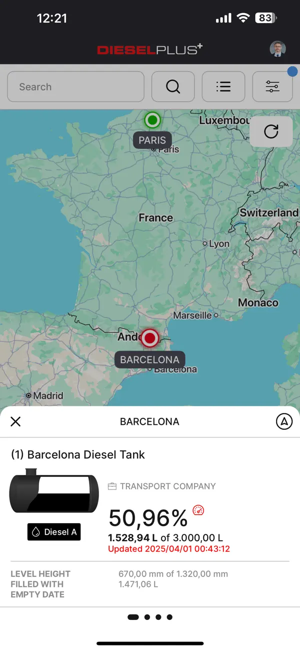 Screenshot #2 pour DieselPlus Tanks