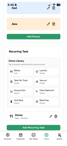 ChoresClndr screenshot