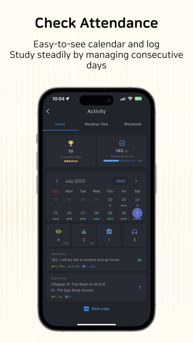 ACIM+ : A Course in Miracles iPhone screenshot 9 - Book app