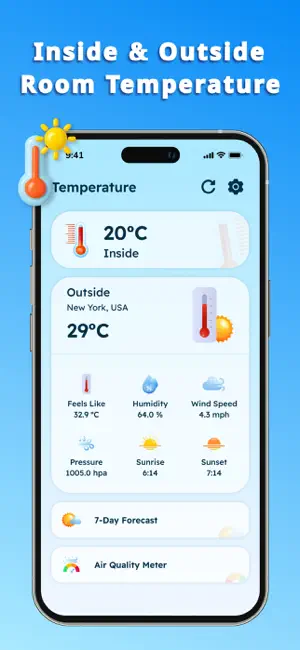 Thermometer - Inside & Outside screenshot 3