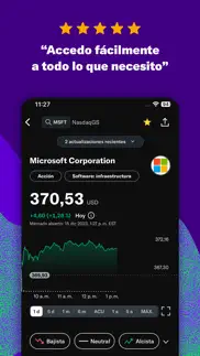 yahoo finanzas iphone capturas de pantalla 3
