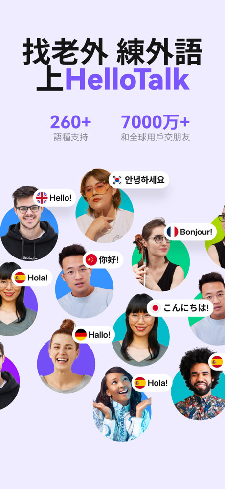 HelloTalk: 學外語練口說 與外國人交友 對話流利說 screenshot 1