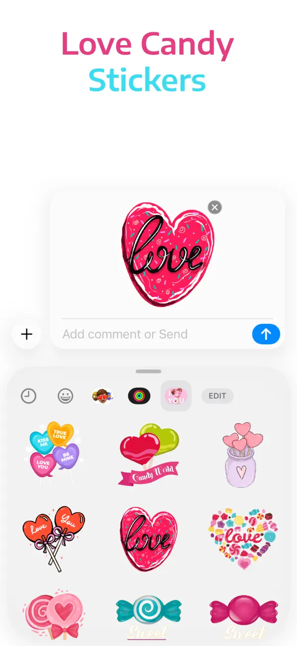 Screenshot #3 pour Love Candy Stickers
