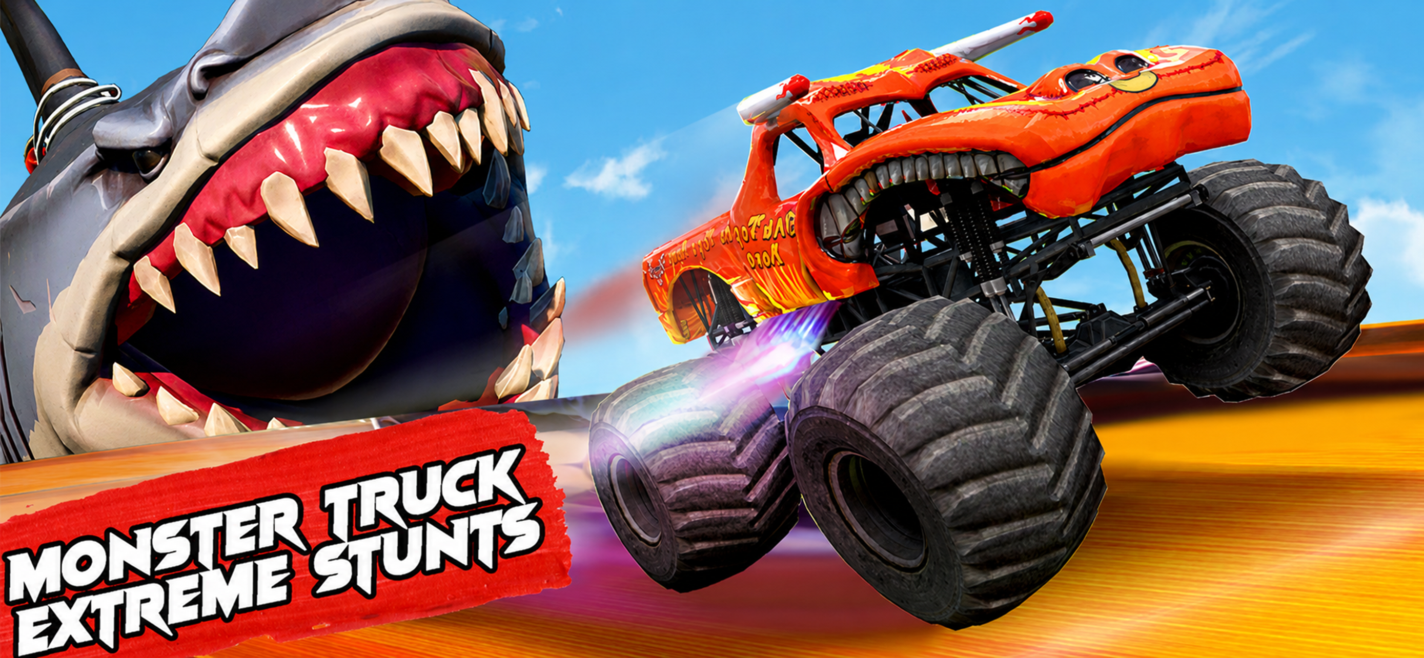Monster Truck Stunts Car Games