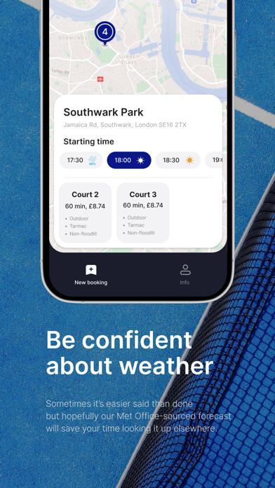 Tiebreak: Find available court Screenshot