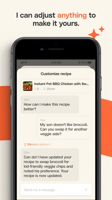 Ollie: Family AI for Meals Screenshot
