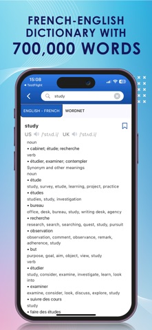 French Dictionary & Translator iPhone screenshot