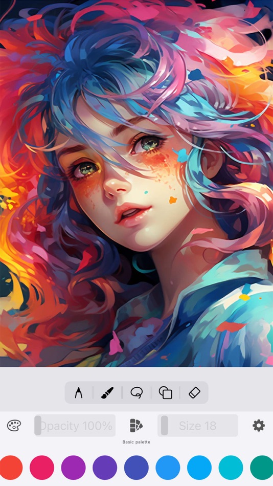 #1. DrawingEZ: Draw, Color, Move (iOS) By: Hue Hoang Thi