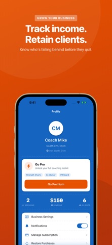 Personal Trainer Log - Rep iPhone screenshot