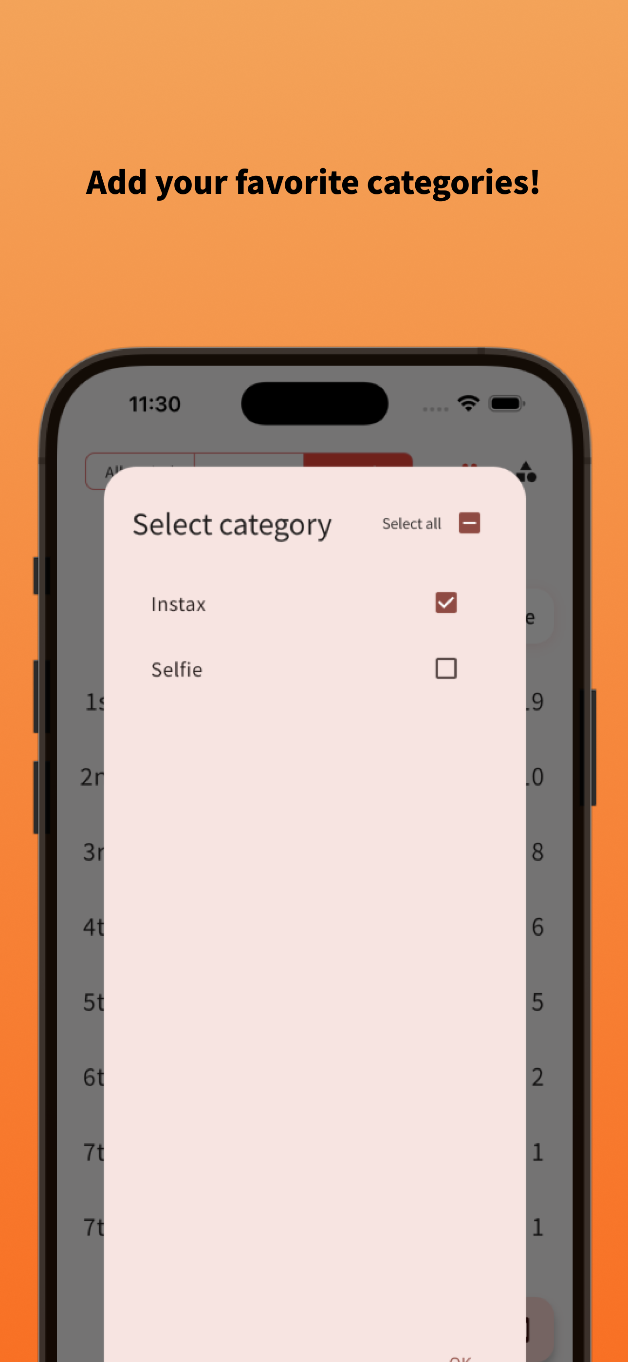 Chekiroku - Fave Counter & Log screenshot 4