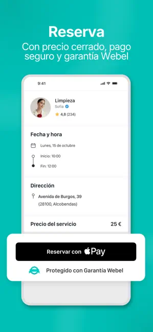 Webel - Servicios a domicilio iPhone screenshot 5