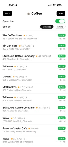 What's Open Now? Screenshot 2 of 3