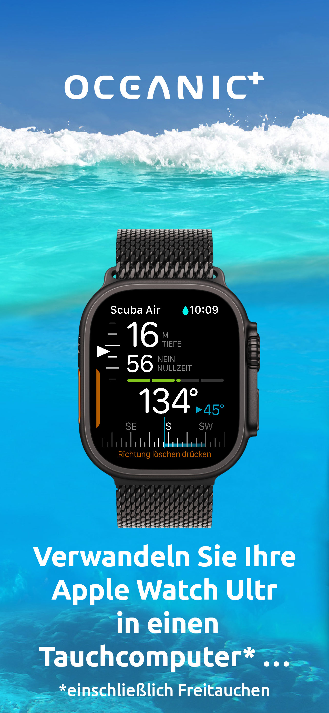 Tauchen, Smartwatch | Oceanic+