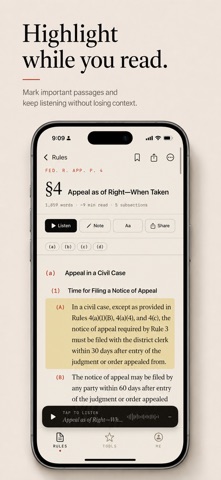 FRAP Rules & Procedure iPhone screenshot