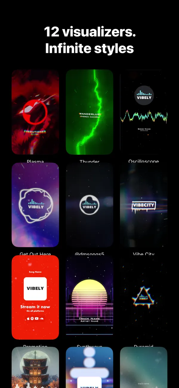 Screenshot #3 pour Music Visualizer - Vibely