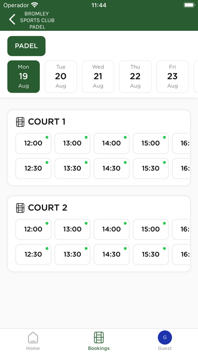 Bromley Sports Club Padel Screenshot